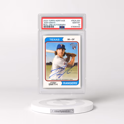 2023 Topps Heritage Real One Autographs #ROAJSH Josh Smith (PSA 10 GEM MINT)