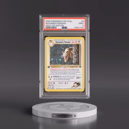 2000 Pokémon Gym Challenge #8 Giovanni's Persian - 1st Edition Holo (PSA 9 MINT)