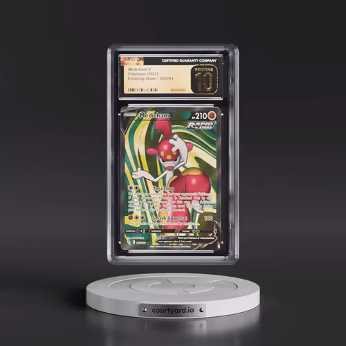 2021 Evolving Skies #185/203 Medicham V - Ultra Rare Holo (CGC 10 PRISTINE)