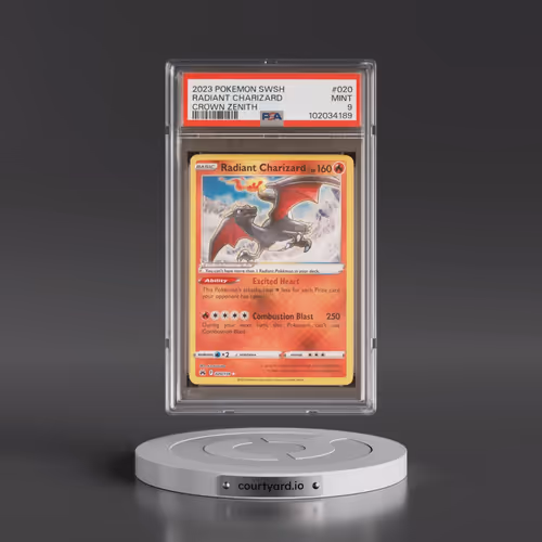 2023 Pokémon Sword and Shield Crown Zenith #020 Radiant Charizard - Holo (PSA 9 MINT)