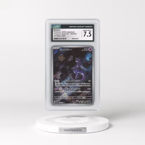 2023 Pokémon Card 151 #183/165 Mewtwo - Art Rare (CGC 7.5 NM+)