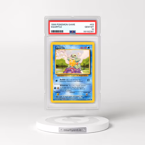 1999 Pokémon Game #63 Squirtle (PSA 10 GEM MINT)