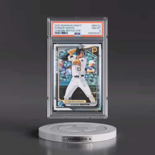 2024 Bowman Draft #BDC22 Konnor Griffin - Chrome-Refractor (PSA 8 NM-MT)