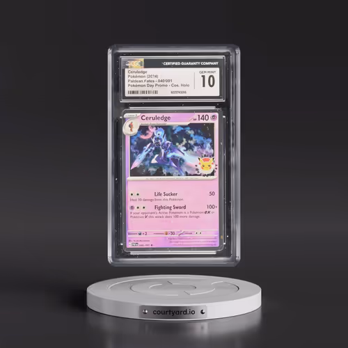 2024 Paldean Fates - PAF EN #040/091 Ceruledge - Pokémon Day Promo (Cosmos Holo) (CGC 10 GEM MINT)