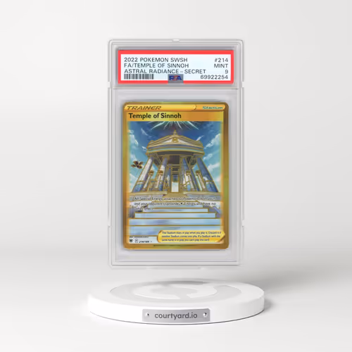 2022 Pokémon Sword & Shield Astral Radiance #214 Temple of Sinnoh - Full Art Secret (PSA 9 MINT)