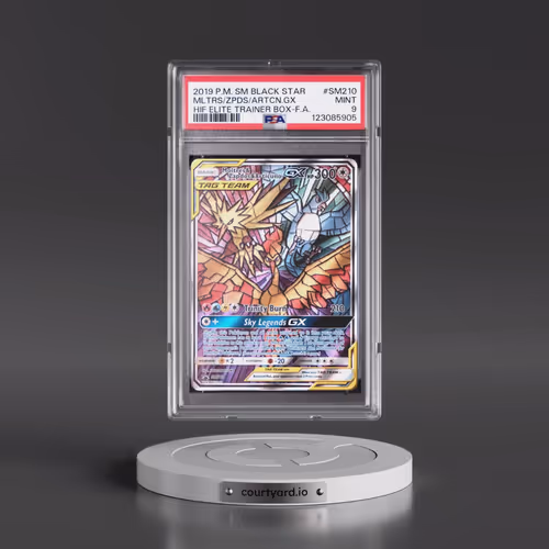 2019 Pokémon SM Black Star Promo #SM210 Moltres & Zapdos & Articuno GX - Holo Full Art Hidden Fates