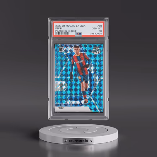 2020 Panini Mosaic La Liga #60 Pedri - Peacock Choice (PSA 10 GEM MINT)