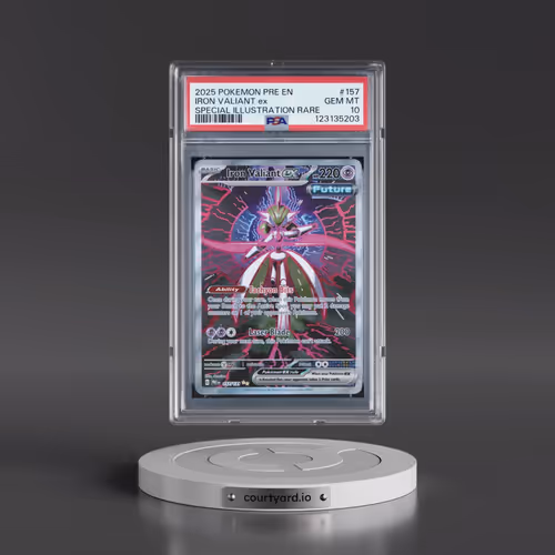 2025 Pokémon Pre EN-Prismatic Evolutions #157 Iron Valiant EX - Holo Special Illustration Rare (PSA