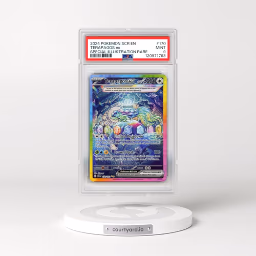 2024 Pokémon Scr EN-Stellar Crown #170 Terapagos EX - Holo Special Illustration Rare (PSA 9 MINT)