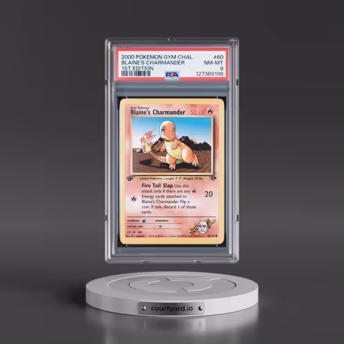 2000 Pokémon Gym Challenge #60 Blaine's Charmander - 1st Edition (PSA 8 NM-MT)