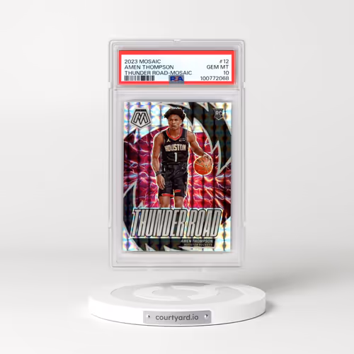 2023 Panini Mosaic Thunder Road #12 Amen Thompson - Mosaic (PSA 10 GEM MINT)