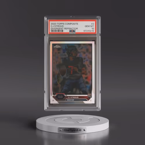 2023 Topps Composite #2 CJ Stroud - Divergent Refractor (PSA 10 GEM MINT)