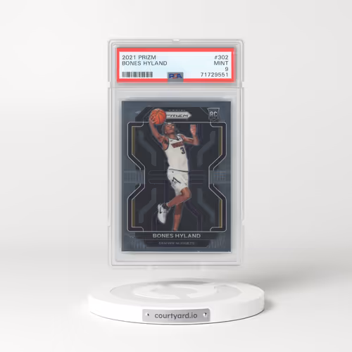 2021 Panini Prizm #302 Bones Hyland (PSA 9 MINT)
