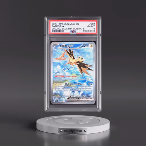 2023 Pokémon Mew EN-151 #202 Zapdos EX - Holo Special Illustration Rare (PSA 8 NM-MT)