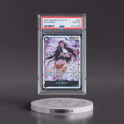 2025 One Piece Japanese OP12-Legacy of the Master #087 Nico Robin (PSA 10 GEM MINT)