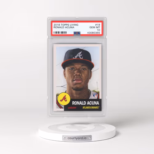 2018 Topps Living #19 Ronald Acuna (PSA 10 GEM MINT)