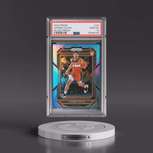2022 Panini Prizm #231 Johnny Davis - Silver Prizm (PSA 10 GEM MINT)