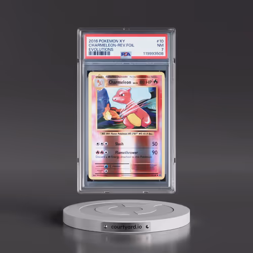 2016 Pokémon XY Evolutions #10 Charmeleon - Reverse Foil (PSA 7 NM)
