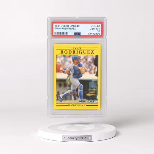 1991 Fleer Update #U-62 Ivan Rodriguez (PSA 10 GEM MINT)