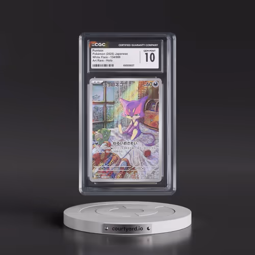 2025 White Flare - sv11W #134/086 Purrloin - Art Rare Holo (CGC 10 GEM MINT)