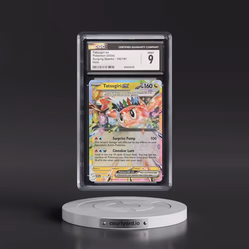 2024 Surging Sparks - SSP EN #142/191 Tatsugiri ex - Holo (CGC 9 MINT)