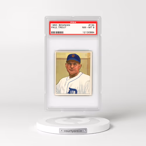 1950 Bowman #134 Paul Trout (PSA 8 NM-MT)