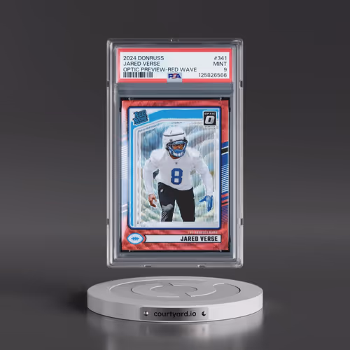 2024 Panini Donruss #341 Jared Verse - Optic Preview-Red Wave (PSA 9 MINT)