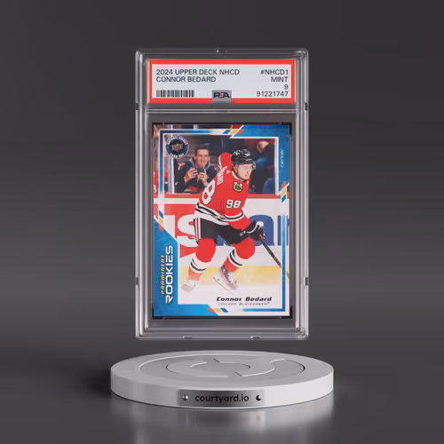 2024 Upper Deck National Hockey Card Day #NHCD1 Connor Bedard (PSA 9 MINT)