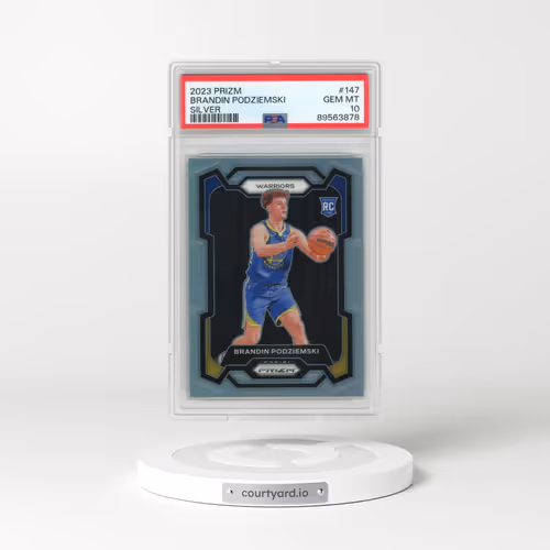 2023 Panini Prizm #147 Brandin Podziemski - Silver Prizm (PSA 10 GEM MINT)