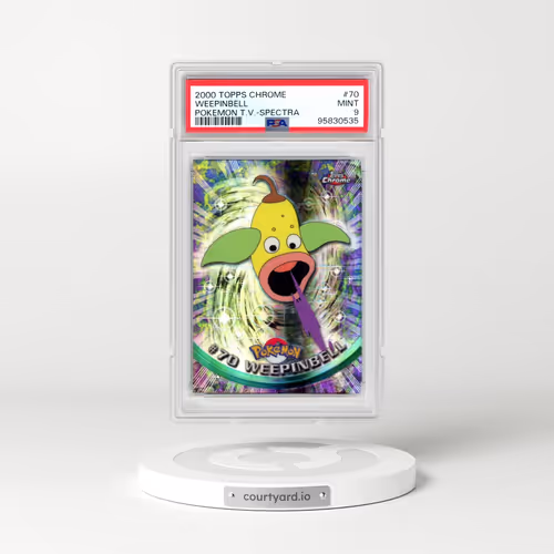 2000 Topps Chrome Pokémon T.V. #70 Weepinbell - Spectra (PSA 9 MINT)