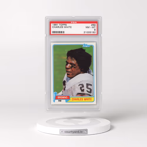 1981 Topps #69 Charles White (PSA 8 NM-MT)