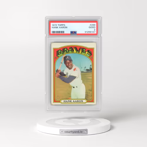 1972 Topps #299 Hank Aaron (PSA 2 GOOD)