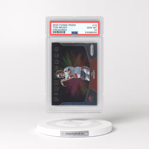 2020 Panini Prizm Fireworks #19 Tom Brady (PSA 10 GEM MINT)