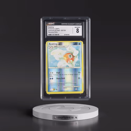 2007 Diamond & Pearl #62/130 Seaking - Reverse Holo (CGC 8 NM-MT)