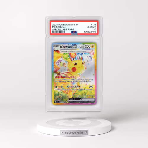 2024 Pokémon SV8-Super Electric Breaker #132 Pikachu EX - Holo Special Art Rare (PSA 10 GEM MINT)