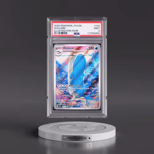 2025 Pokémon Jtg EN-Journey Together #162 Wailord - Illustration Rare (PSA 9 MINT)
