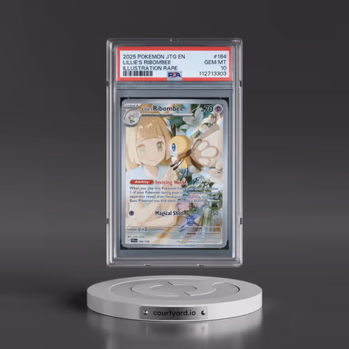 2025 Pokémon Jtg EN-Journey Together #164 Lillie's Ribombee - Illustration Rare (PSA 10 GEM MINT)