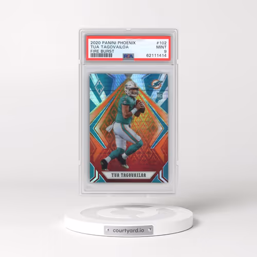 2020 Panini Phoenix #102 Tua Tagovailoa - Fire Burst (PSA 9 MINT)