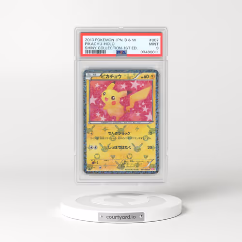 2013 Pokémon Black & White Shiny Collection #007 Pikachu - 1st Edition Holo (PSA 9 MINT)