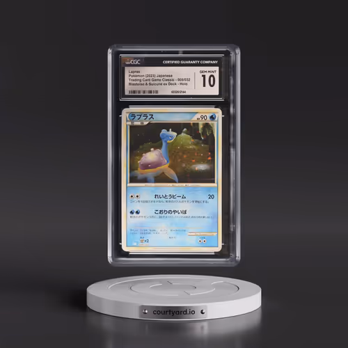 2023 Pokémon Clk-Trading Card Game Classic Blastoise & Suicune EX Deck #008 Lapras (CGC 10 GEM MINT)