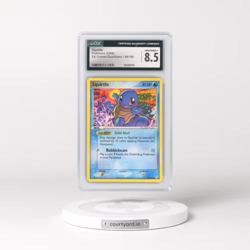 2006 EX Crystal Guardians #64/100 Squirtle (CGC 8.5 NM-MT+)