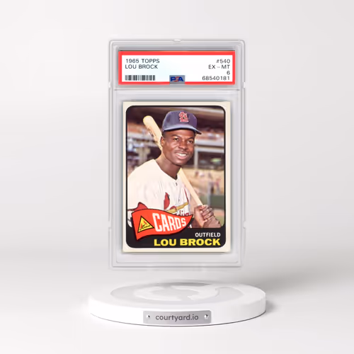 1965 Topps #540 Lou Brock (PSA 6 EX-MT)