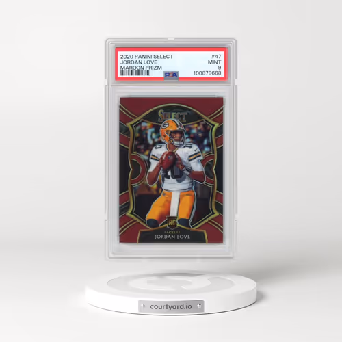 2020 Panini Select #47 Jordan Love - Maroon Prizm (PSA 9 MINT)