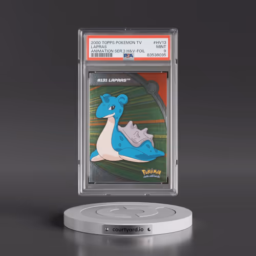 2000 Topps Pokémon TV Animation Series 3 Heroes & Villains #HV13 Lapras - Foil (PSA 9 MINT)
