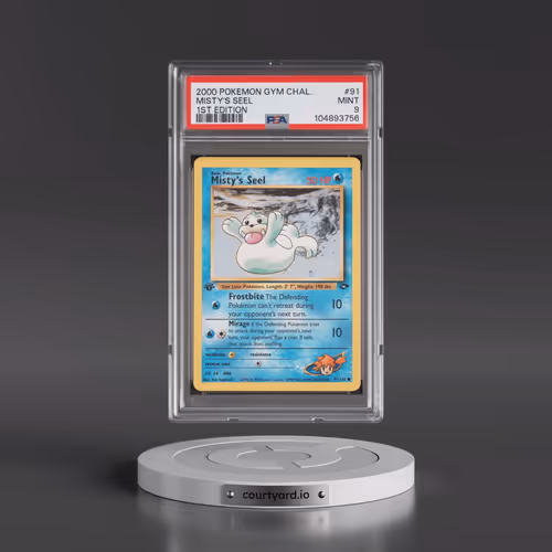 2000 Pokémon Gym Challenge #91 Misty's Seel - 1st Edition (PSA 9 MINT)