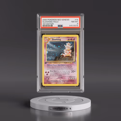 2000 Pokémon Neo Genesis #14 Slowking - 1st Edition Holo (PSA 8 NM-MT)