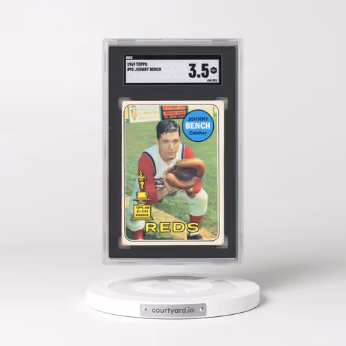 1969 Topps #95 Johnny Bench - All-Star Rookie (SGC 3.5 VG+)