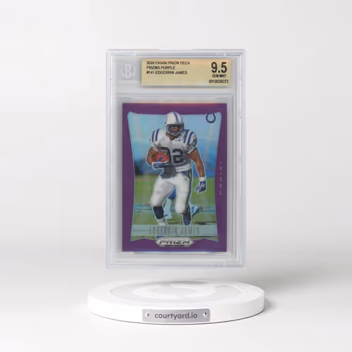 2024 Panini Prizm Deca Prizms Purple #141 Edgerrin James (BGS 9.5 GEM MINT)