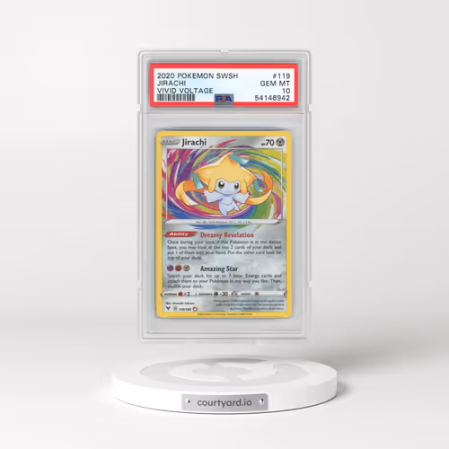 2020 Pokémon Sword & Shield Vivid Voltage #119 Jirachi (PSA 10 GEM MINT)