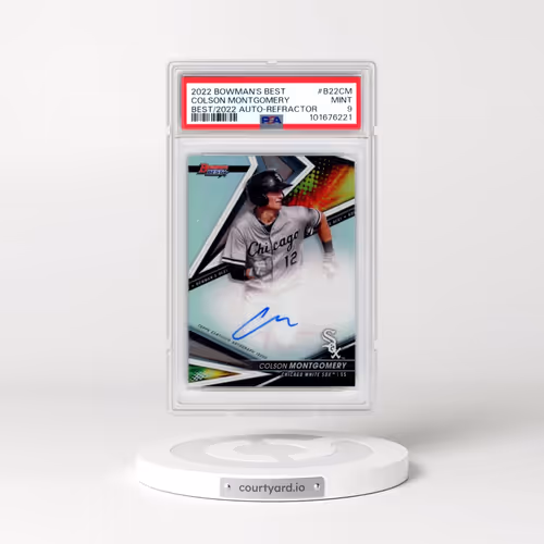 2022 Bowman's Best Best of 2022 Autographs #B22CM Colson Montgomery - Refractor (PSA 9 MINT)